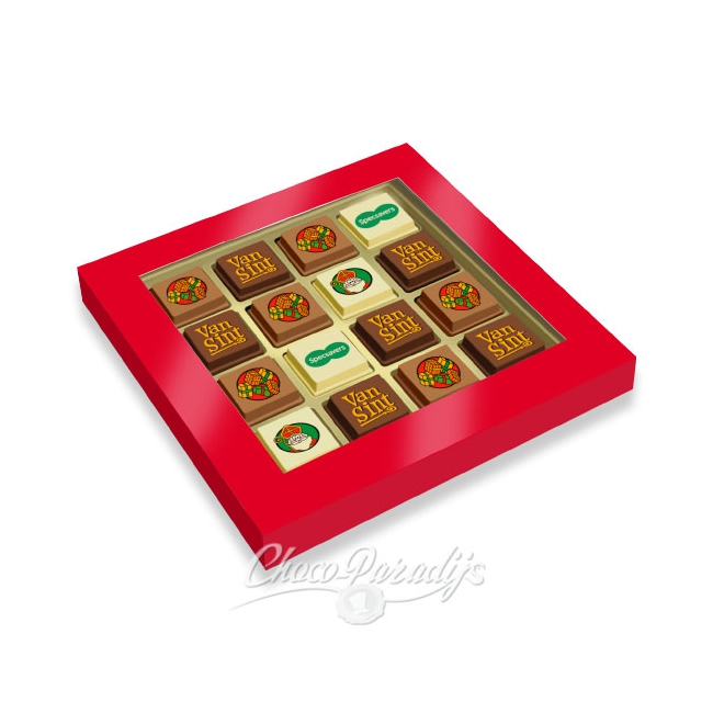 Premium Sint Pralines 16 stuks met logo