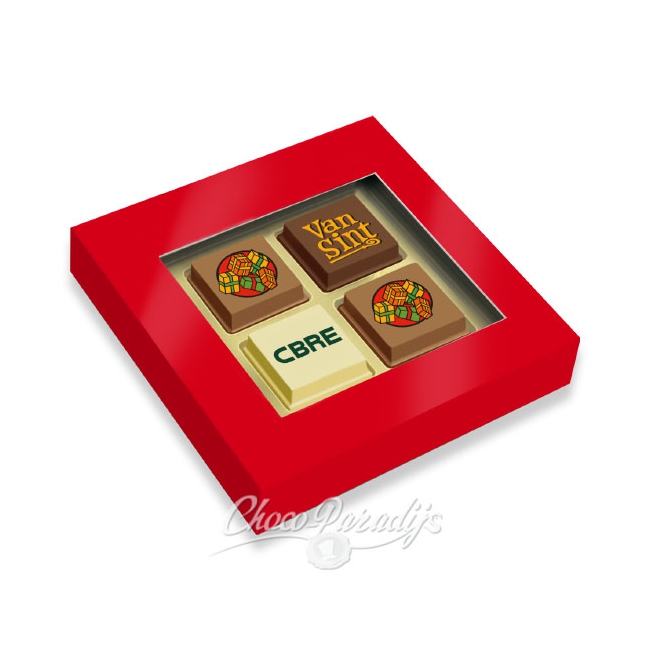 Premium Sint Pralines 4 stuks met logo