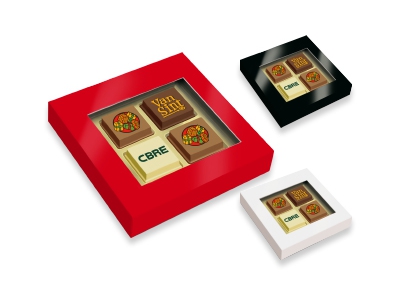 Premium Sint Pralines <br>4 stuks met logo