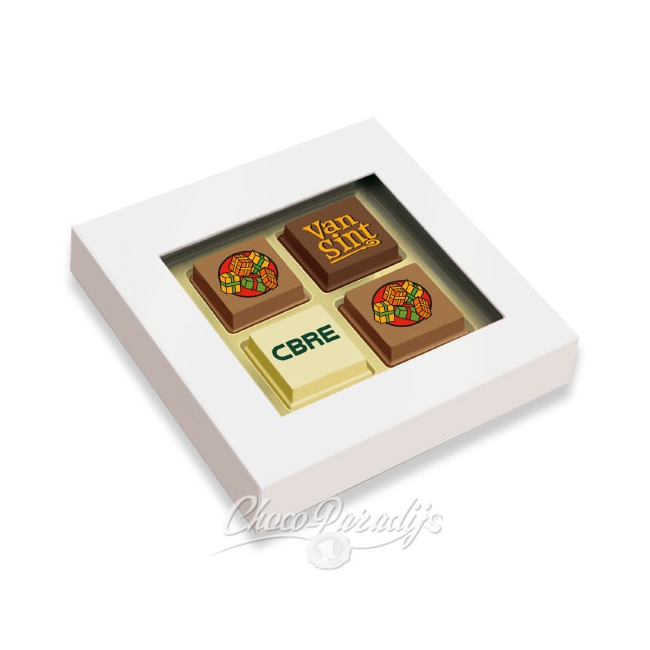 Premium Sint Pralines 4 stuks met logo