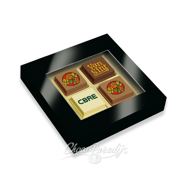 Premium Sint Pralines 4 stuks met logo