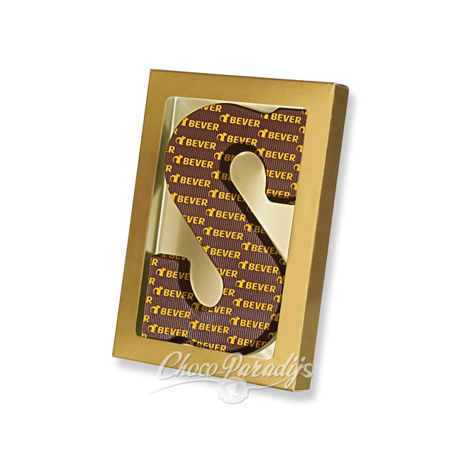 Transfer chocoladeletter met logo