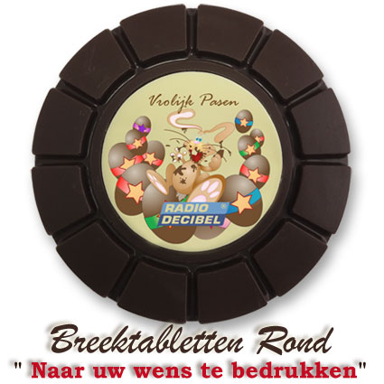 Chocolade Breektabletten Rond Pasen