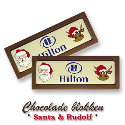 Chocolade Blokken Kerst  - Santa & Rudolf