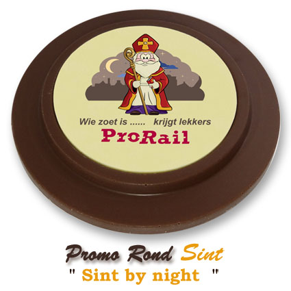 Chocolade Promo Rond Sinterklaas - Sint by Night