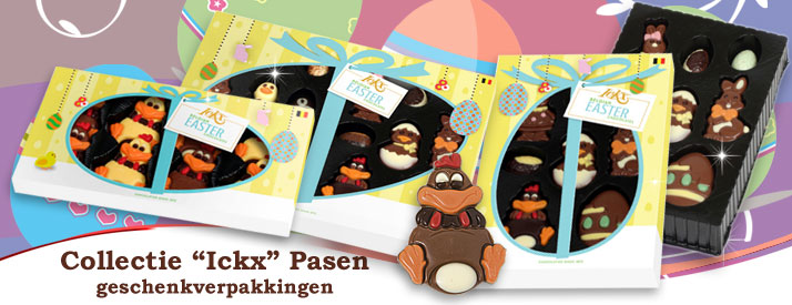Chocolade collectie Ickx Pasen Chocolade collectie Ickx Pasen
