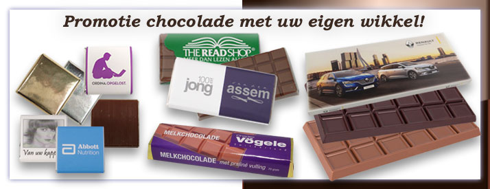 Chocolade Reep met wikkel Chocolade Reep met wikkel