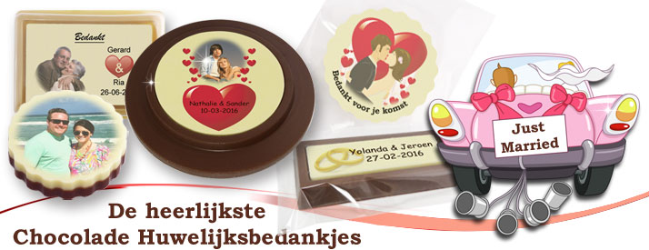 Huwelijksbedankjes Huwelijksbedankjes