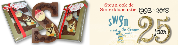 Sinterklaas aktie SWGN Chocoladeletters Sinterklaas aktie SWGN Chocoladeletters