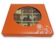 9 vaks geschenkdoosje<br/>met venster