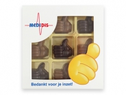 9 vaks geschenkdoosje<br/>met venster sleeve