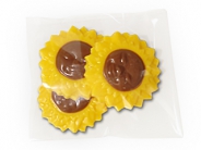 Chocolade Zonnebloemen <br/> per 3 verpakt