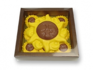 Chocolade Zonnebloemen <br/>vensterdoos 