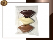 Chocolade Lippen Per 3 stuks