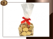 Zakje Chocolade munten Per 250 gram verpakt