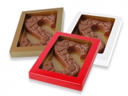 Chocoladeletter 135 gram Schildpadmotief