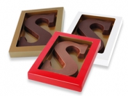 Chocoladeletter 135 gram Streepjesmotief