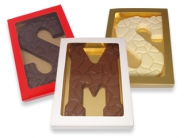Chocoladeletter 175 gram  Schildpadmotief