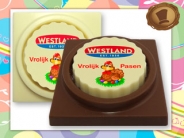 Vrolijk Pasen  met Kip op nest