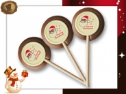 Chocolade lollies  Merry Christmas