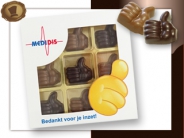 beeld serie Uitverkoop Chocolade bedankje versturen per post - Choco Paradijs