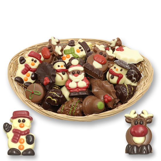 prototype Socialistisch Zuigeling Assorti 750 gram Kerstchocolade - Choco Paradijs